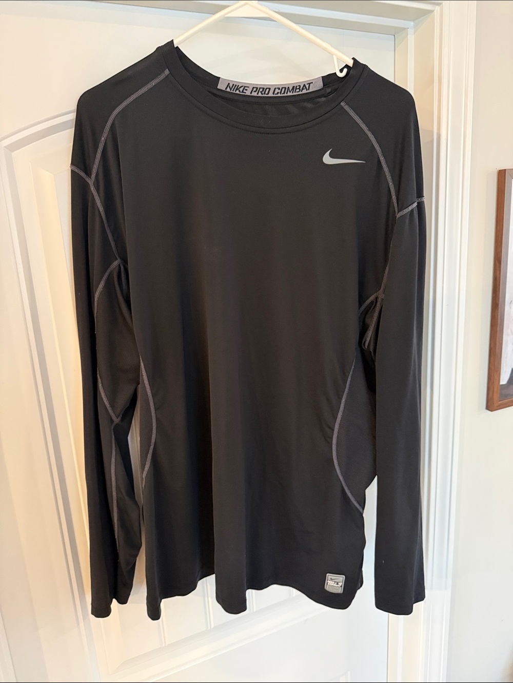 Nike Black Long Drifit Sleeve Compression Training Top